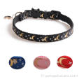 Eco Friendly Tissu de luxe Small Pet Cat Collar